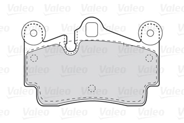 Stabdžių kaladėlių komplektas — VALEO 301770