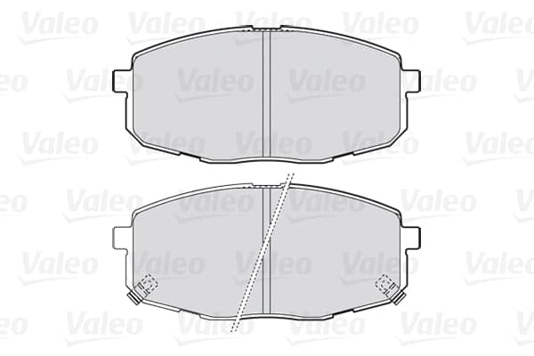 Stabdžių kaladėlių komplektas — VALEO 301842