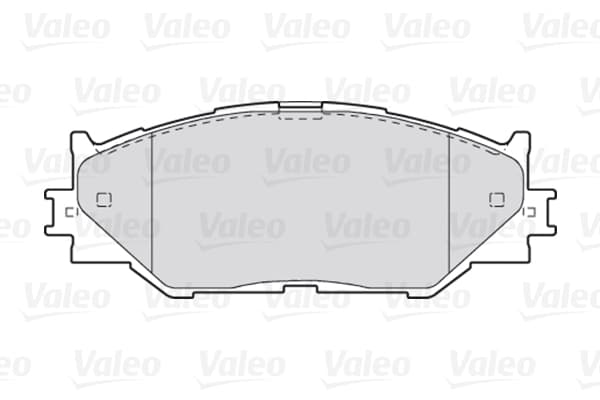 Stabdžių kaladėlių komplektas — VALEO 301035