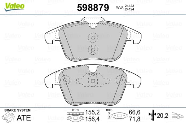 Brake pad set image