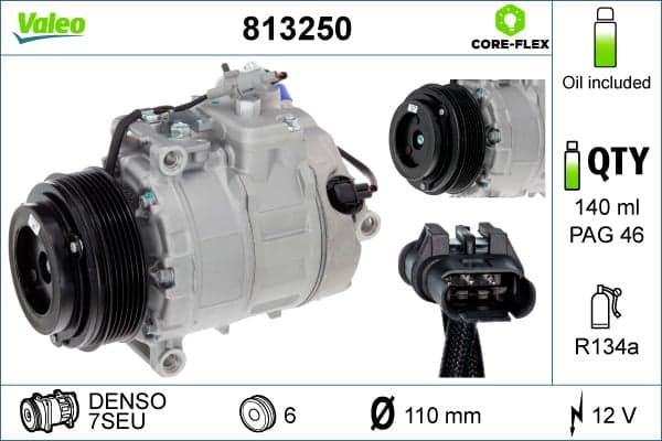 Oro kondicionieriaus kompresorius — VALEO 813250