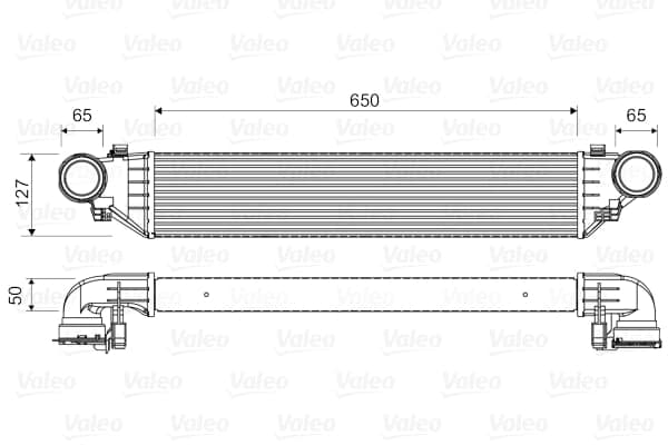 VALEO 817760 Tarpinis oro aušintuvas