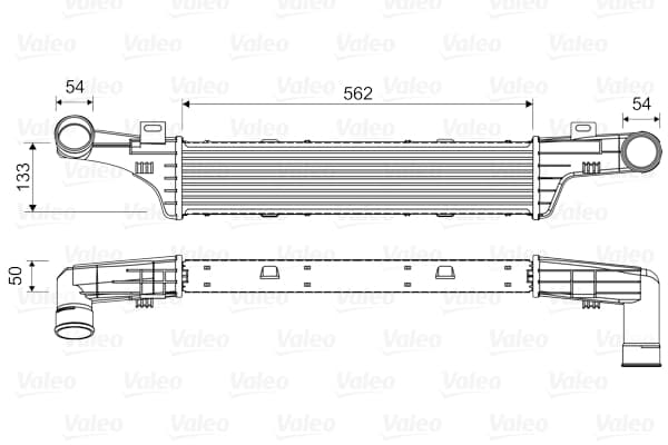 VALEO 817905 Tarpinis oro aušintuvas
