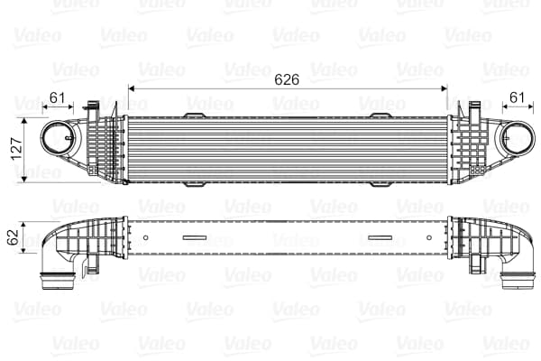 VALEO 818679 Tarpinis oro aušintuvas