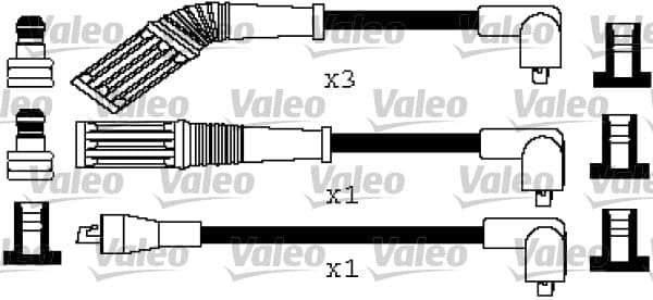VALEO 346529 Uždegimo laidų komplektas