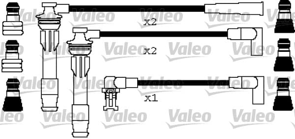 VALEO 346407 Uždegimo laidų komplektas