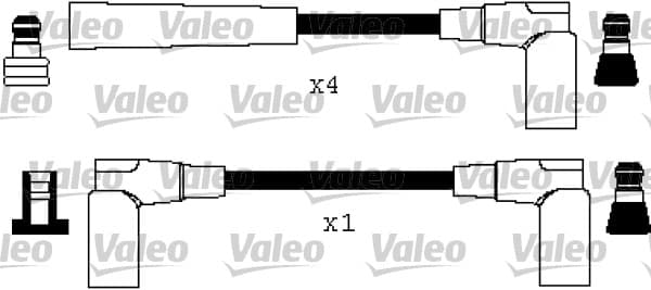 VALEO 346390 Uždegimo laidų komplektas