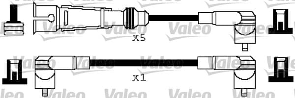 Uždegimo laidų komplektas — VALEO 346296