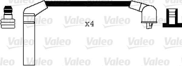 VALEO Uždegimo laidų komplektas