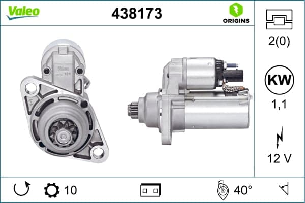 Starteris — VALEO 438173