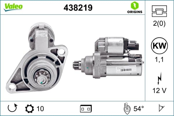 Starteris — VALEO 438219