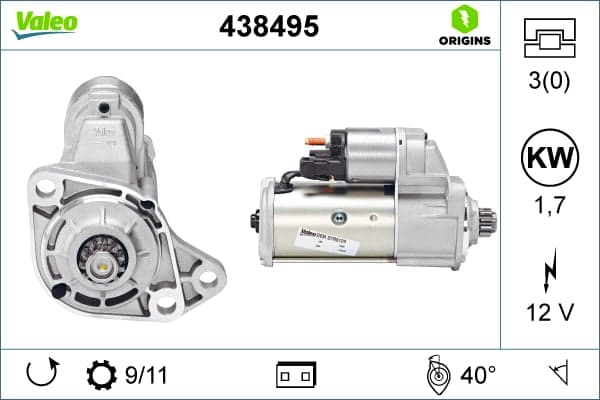 Starteris — VALEO 438495
