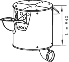 DINEX 21388 Vidurinis duslintuvas