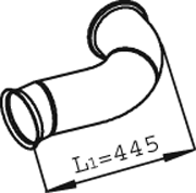 DINEX 22143 Išmetimo vamzdis