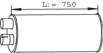 DINEX 28448 Vidurinis duslintuvas