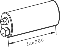 DINEX 47301 Vidurinis duslintuvas