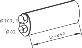 DINEX 47308 Vidurinis duslintuvas