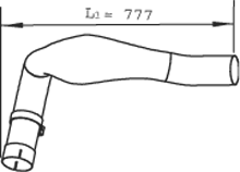 DINEX 48121 Išmetimo vamzdis