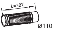 Išmetimo vamzdis — DINEX 48228