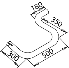 DINEX 51297 Išmetimo vamzdis