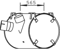 DINEX 51304 Vidurinis duslintuvas
