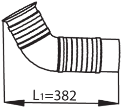 DINEX 53254 Išmetimo vamzdis