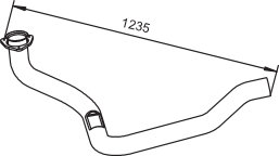 DINEX 64186 Išmetimo vamzdis