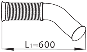 Išmetimo vamzdis — DINEX 68090