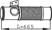 DINEX 68091 Išmetimo vamzdis