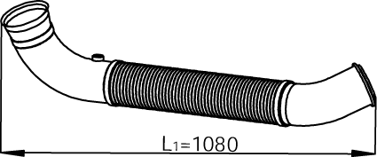 DINEX 68505 Išmetimo vamzdis