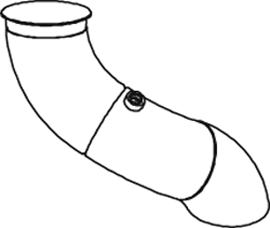 DINEX 68626 Išmetimo vamzdis