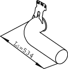 DINEX 68716 Išmetimo vamzdis