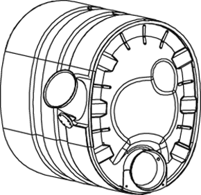 DINEX 80393 Vidurinis duslintuvas