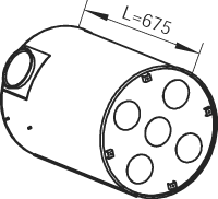 DINEX 80401 Vidurinis duslintuvas