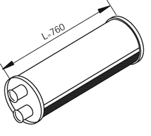 DINEX 80447 Vidurinis duslintuvas