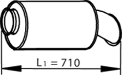 DINEX 81718 Galinis duslintuvas