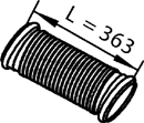 DINEX 82202 Išmetimo vamzdis