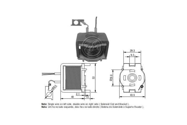ERA ZM421 Starterio solenoidinis jungiklis
