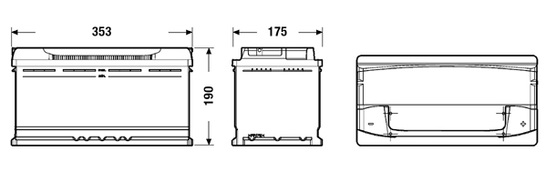Akumuliatorius — EXIDE EA1000
