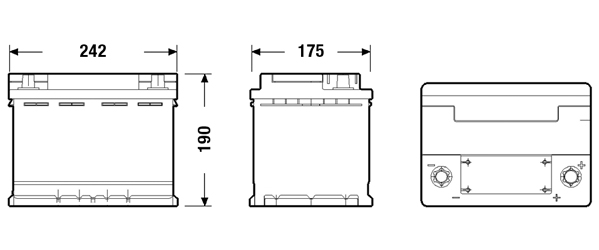 Akumuliatorius — EXIDE EK620