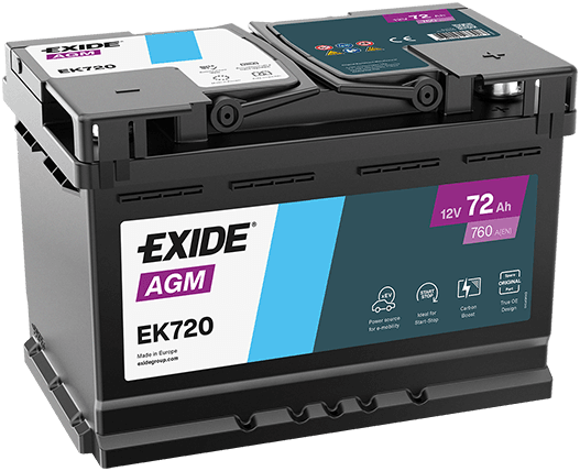 Akumuliatorius — EXIDE EK720