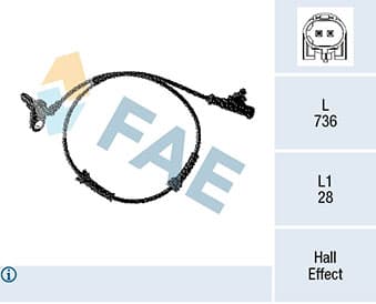 Rato greičio jutiklis — FAE 78328