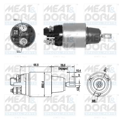 MEAT & DORIA 46265 Starterio solenoidinis jungiklis