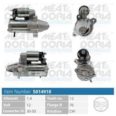 Starteris — MEAT & DORIA 5015008