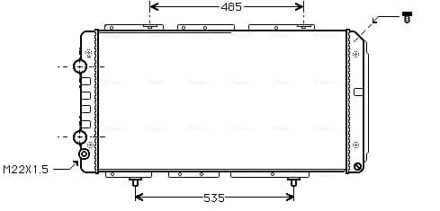 Variklio aušinimo radiatorius — AVA Clever Choice PE2150