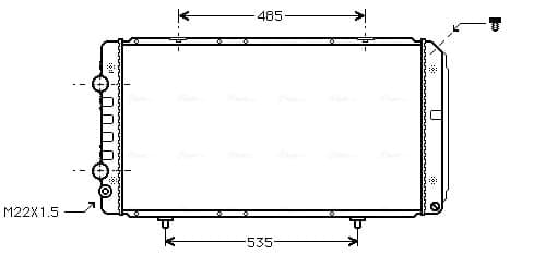 Variklio aušinimo radiatorius — AVA Clever Choice PEA2146