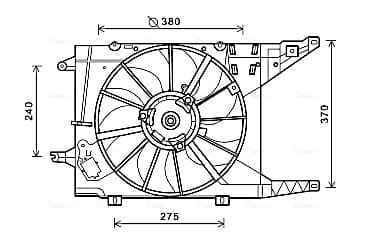 AVA Clever Choice RT7549 Radiatoriaus ventiliatorius