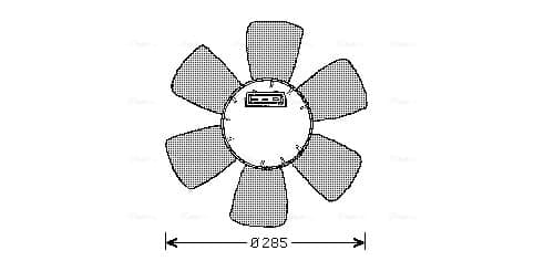 AVA Clever Choice VN7523 Radiatoriaus ventiliatorius