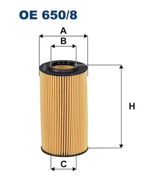 Alyvos filtras — FILTRON OE 650/8