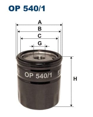 FILTRON OP 540/1 Alyvos filtras
